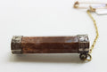 Sterling Silver Ornate Agate Bar Brooch