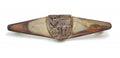 Sterling Silver Crest / Shield Bar Brooch