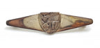 Sterling Silver Crest / Shield Bar Brooch
