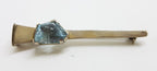 14ct White Gold Aquamarine Bar Brooch – Antique / Vintage
