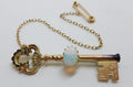 9ct Rose Gold Solid Opal 21st Birthday Key Brooch – Antique / Vintage