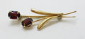 9ct Yellow Gold Garnet Spray Brooch – Antique / Vintage