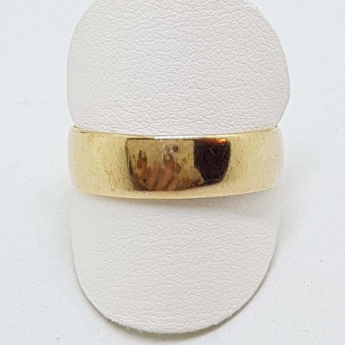 18ct Yellow Gold Wide Wedding Band Ring