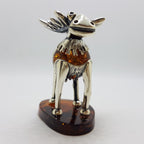Gorgeous Cow / Bull / Moose - Sterling Silver Natural Baltic Amber Animal Figurine / Statue / Sculpture