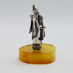 Viking Sailing Ship – Solid Sterling Silver Natural Baltic Butter Amber Small Figurine / Statue / Sculpture