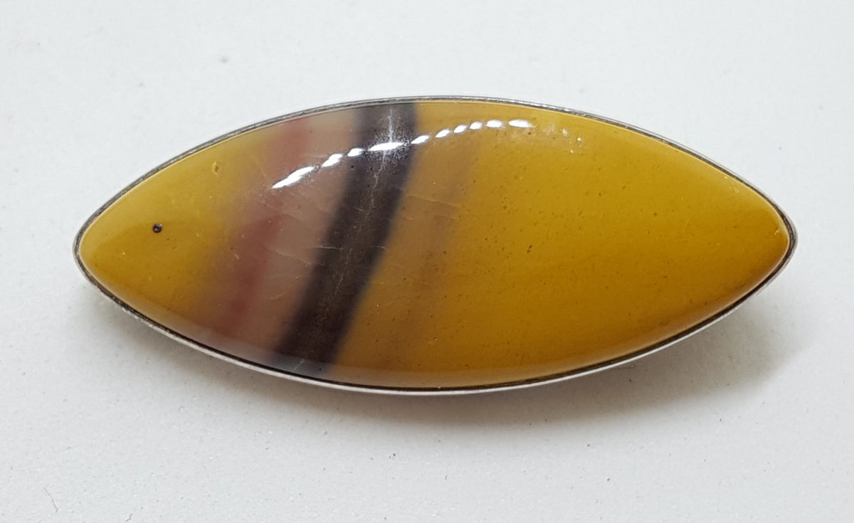 Sterling Silver Mookaite Brooch