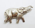 Sterling Silver Elephant with Trunk Up Brooch