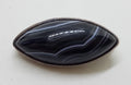 Sterling Silver Oval Black Agate Brooch
