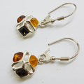 Sterling Silver Multi-Colour Natural Baltic Amber Drop Earrings