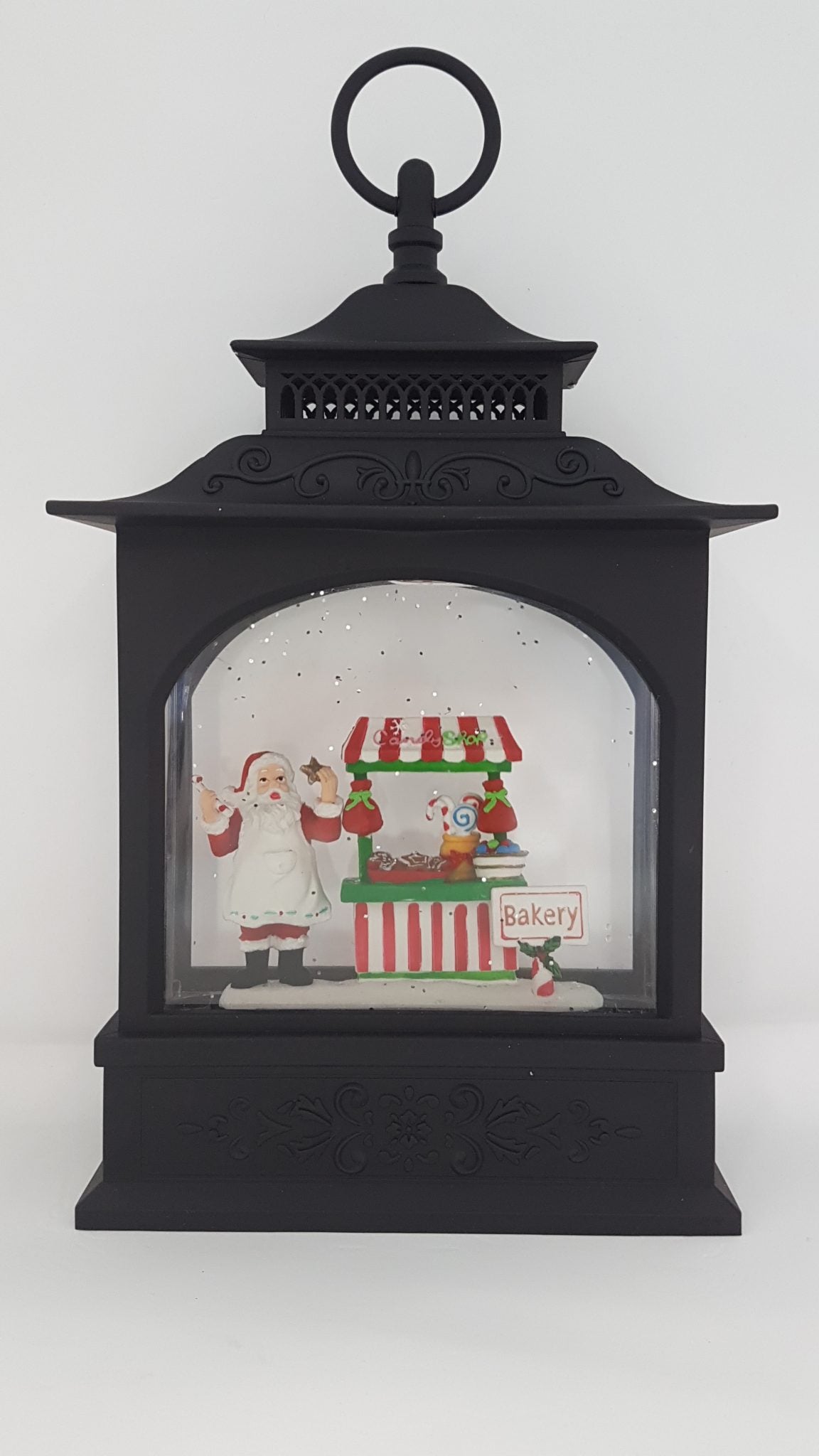 Christmas Glitter Lantern - Santa Bakery - Christmas Ornament Design #5