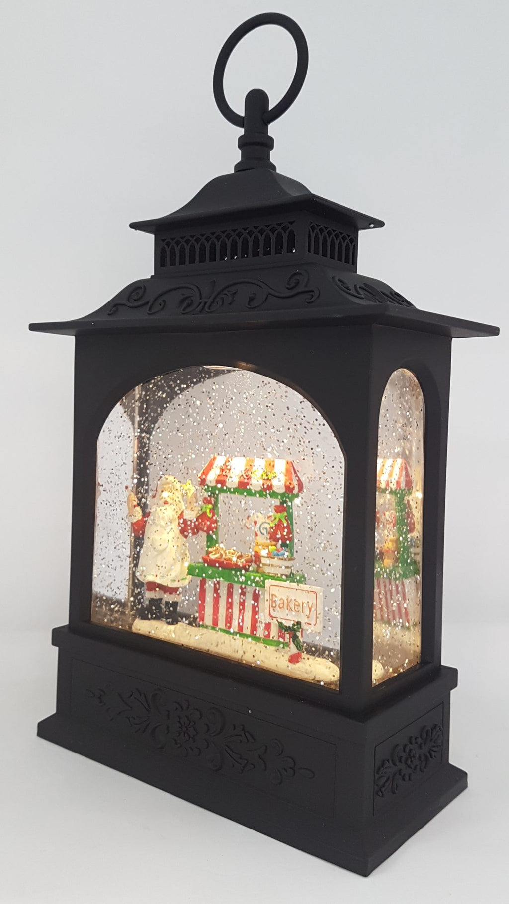Christmas Glitter Lantern - Santa Bakery - Christmas Ornament Design #5