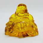 Hand Carved Natural Baltic Amber Small Buddha / Budai Figurine / Statue