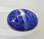 Sterling Silver Large Oval Blue Sodalite Ring