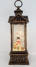 Christmas Glitter Lantern – Snowman & Friends – Christmas Ornament Design #19