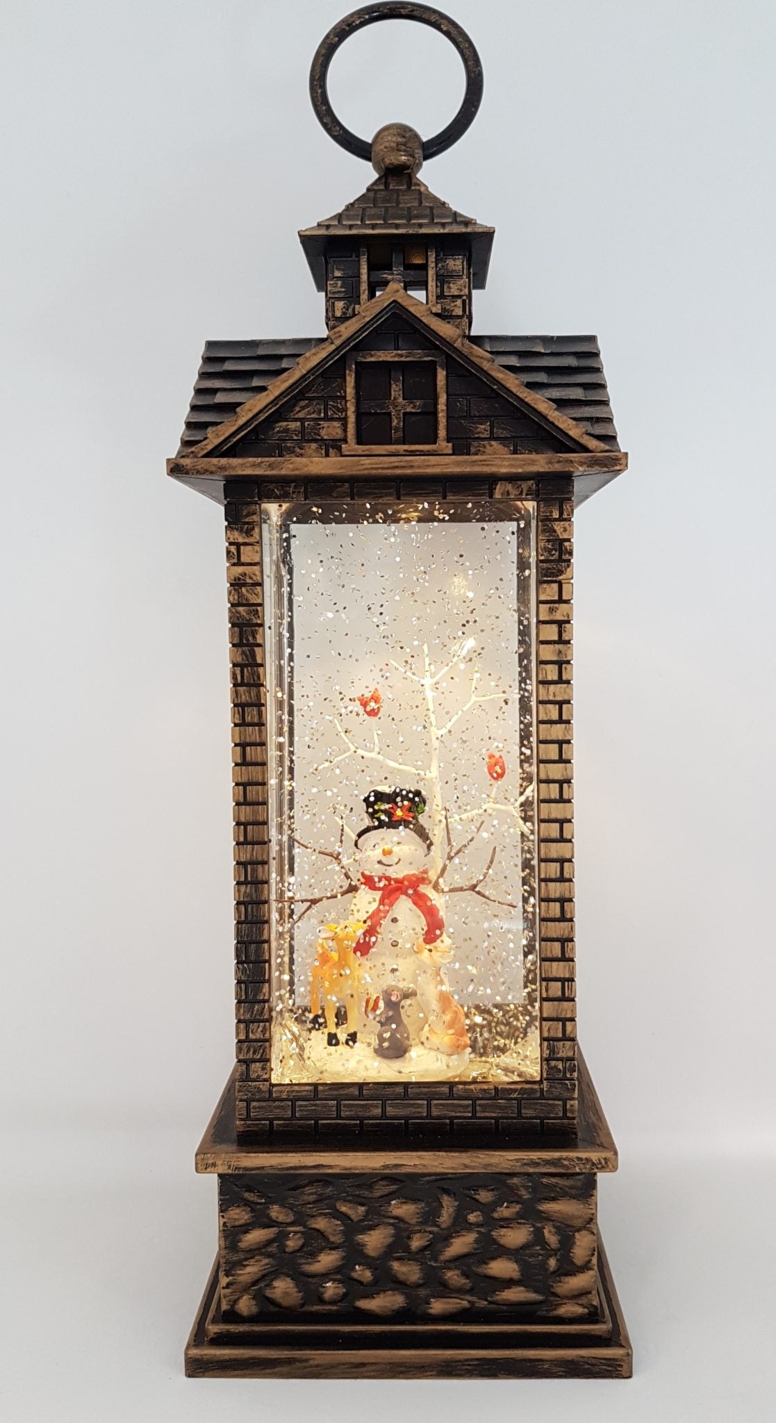 Christmas Glitter Lantern – Snowman & Friends – Christmas Ornament Design #19