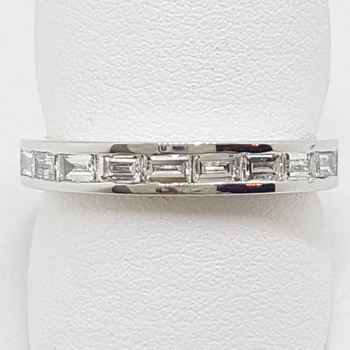 18ct White Gold Baguette Diamond Eternity / Wedding Band / Ring