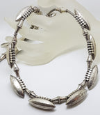 Sterling Silver Chunky and Unusual Necklace / Chain - Long