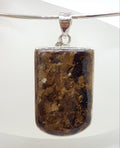 Sterling Silver Bronzite Pendant on Silver Choker / Chain / Necklace