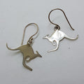 Sterling Silver Kangaroo Drop Earrings