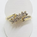 9ct Yellow Gold Diamond Cluster Ring