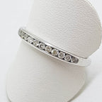 18ct White Gold Diamond Channel Set Eternity / Wedding Band Ring