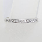 18ct White Gold Diamond Channel Set Eternity / Wedding Band Ring