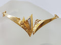 18ct Yellow Gold Designer Necklace set with Diamonds in Original Box