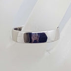18ct White Gold Wide Wedding Band Ring