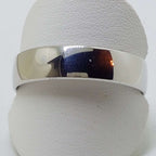 18ct White Gold Wide Wedding Band Ring