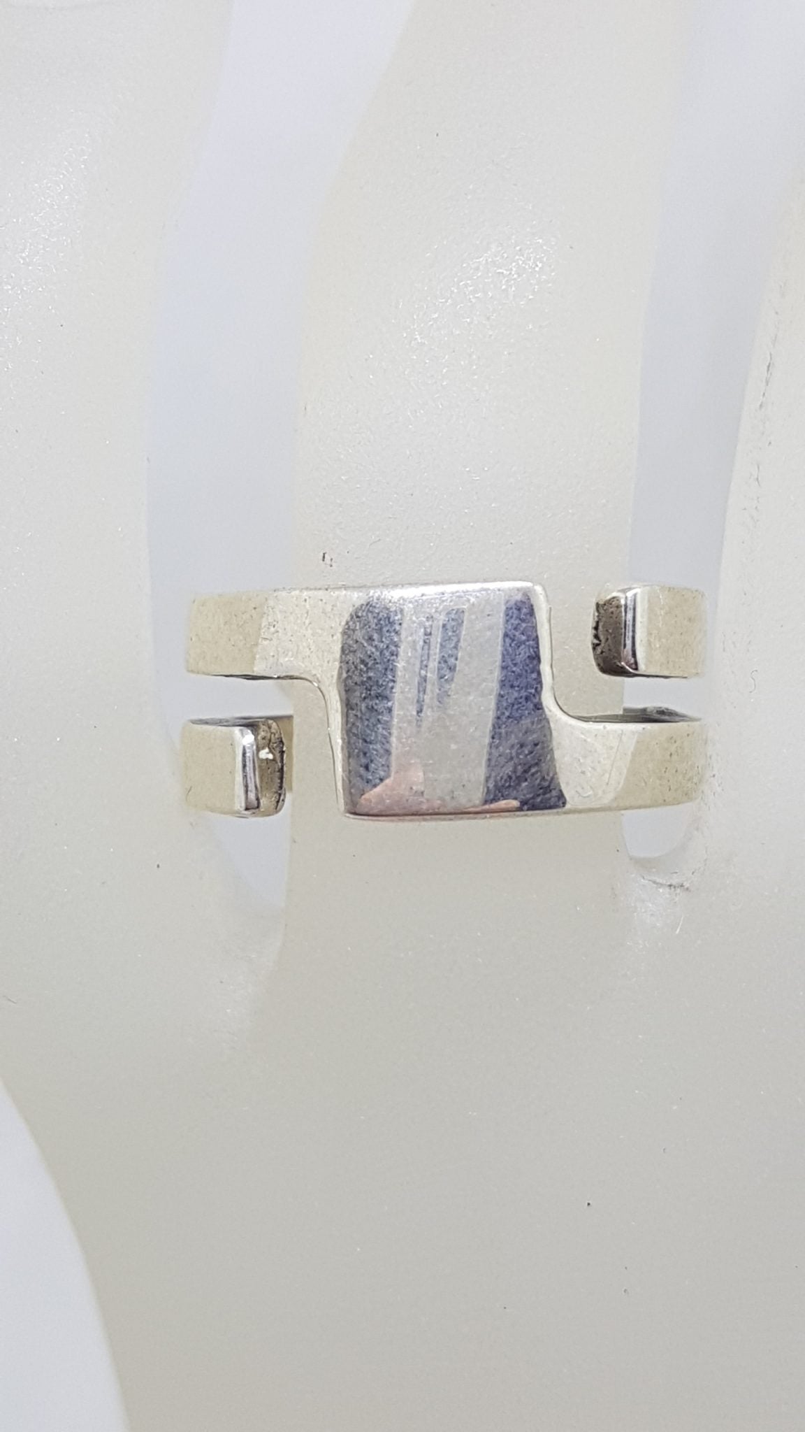 Sterling Silver Heavy Open Design Band Ring - Gents Ring / Ladies Ring