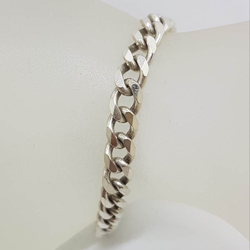 Sterling Silver Vintage Curb Link Bracelet