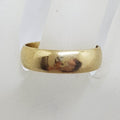 18ct Yellow Gold Solid Wedding Band Ring - Vintage