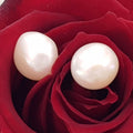 9ct Yellow Gold Natural Form Pearl Stud Earrings