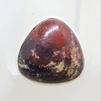 Sterling Silver Triangular Shape Jasper Ring
