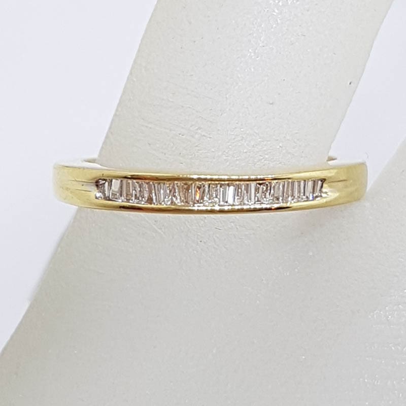 18ct Yellow Gold Diamond Channel Set Wedding / Eternity / Stackable Ring