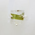 Sterling Silver Square Tourmaline Claw Set Ring