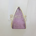 Sterling Silver Large Triangular Morganite Ring