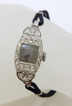 Platinum and Diamond Art Deco Ladies Watch - Antique