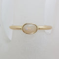9ct Yellow Gold Solid Opal Oval Ring