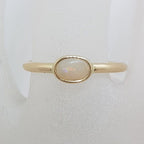 9ct Yellow Gold Solid Opal Oval Ring