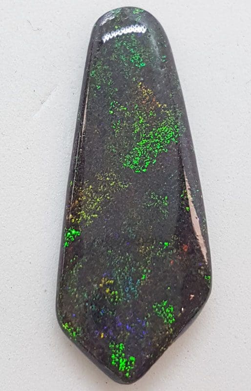 Large Polished Natural Andamooka Matrix Opal – Freeform Tie Shape – Loose / Unset Stone