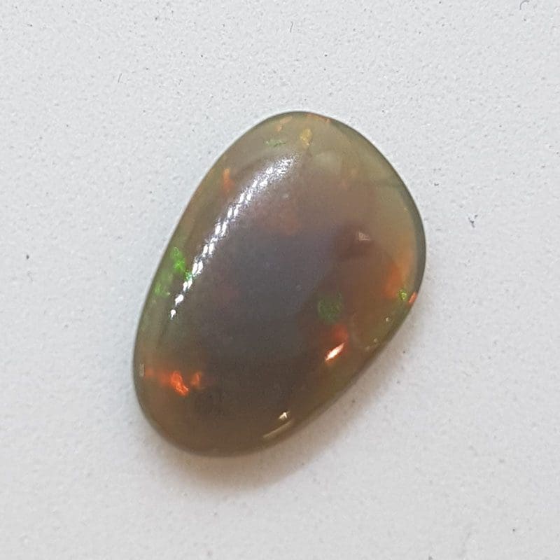 Polished Natural Grey Lightning Ridge Opal – Freeform Shape – Loose / Unset Stone