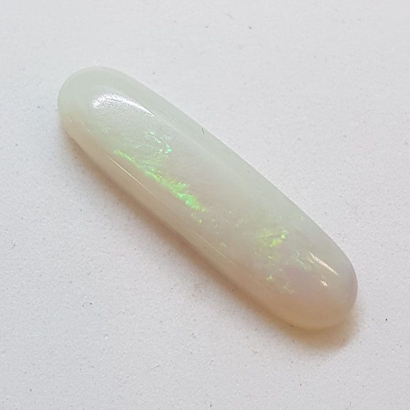 Polished Natural White Opal – Elongated Shape – Loose / Unset Stone