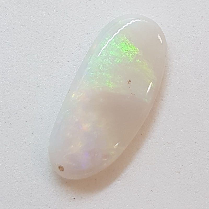 Polished Natural White Opal – Elongated Freeform Shape – Loose / Unset Stone