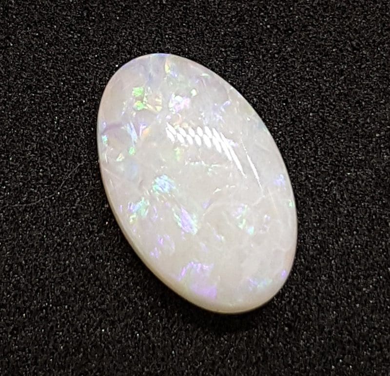 Polished Natural 1.39ct White Opal – Oval Shape – Loose / Unset Stone