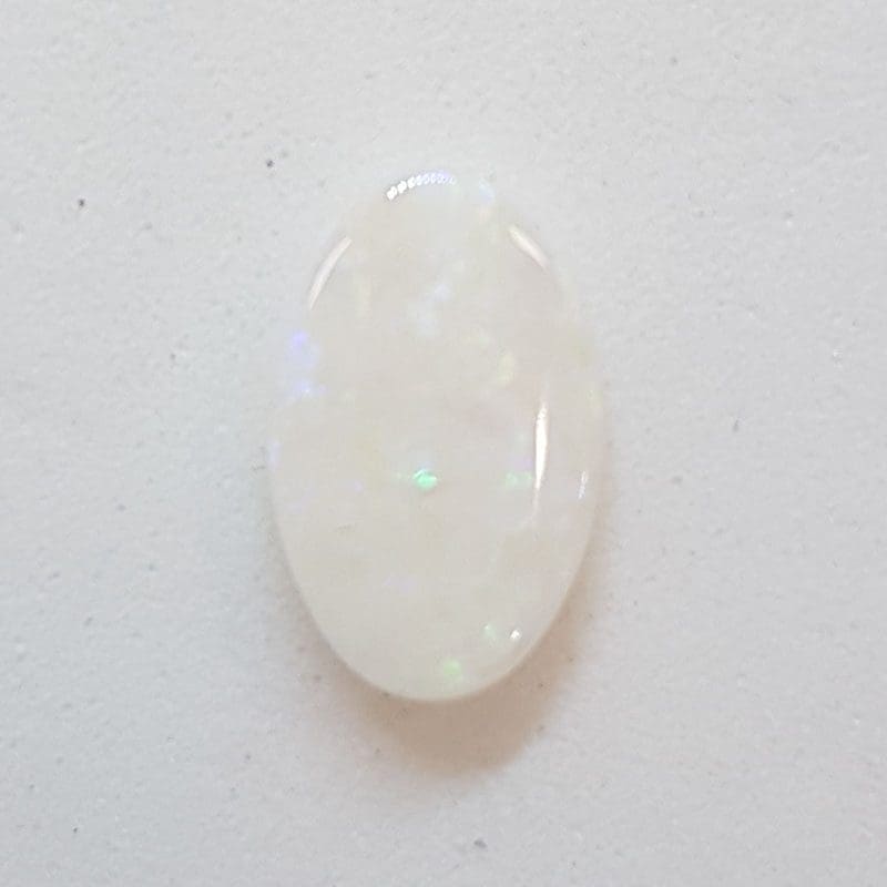 Polished Natural 1.39ct White Opal – Oval Shape – Loose / Unset Stone