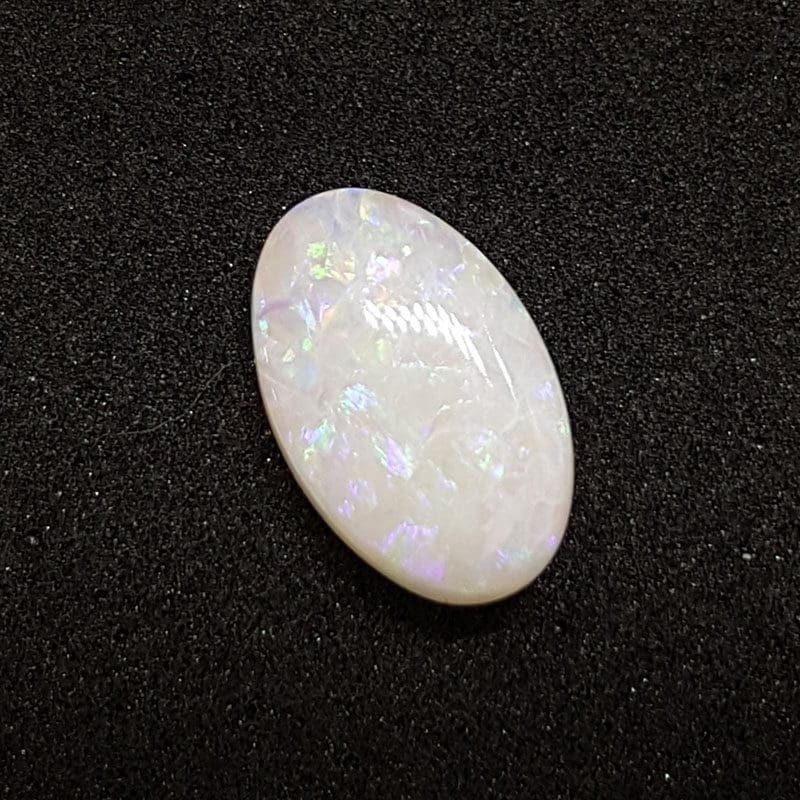 Polished Natural 1.39ct White Opal – Oval Shape – Loose / Unset Stone