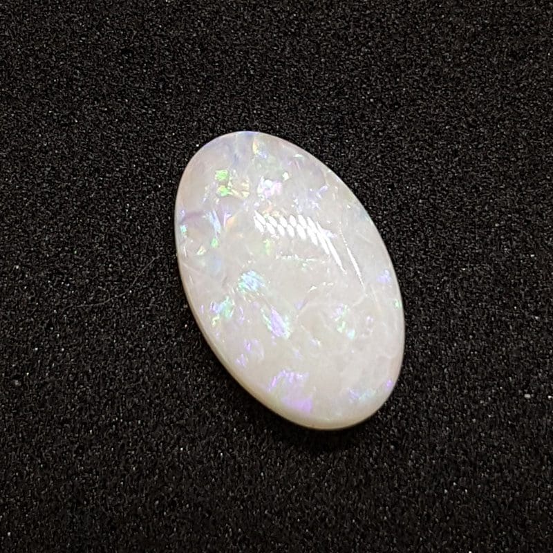 Polished Natural 1.39ct White Opal – Oval Shape – Loose / Unset Stone