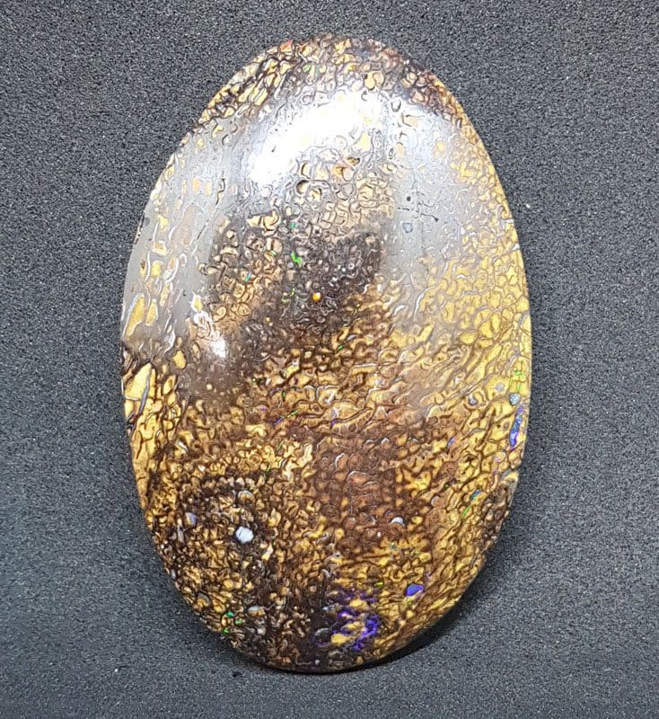 Polished Natural Koroit Boulder Opal - 140ct Large Egg-Shaped Oval Shape - Loose / Unset Stone
