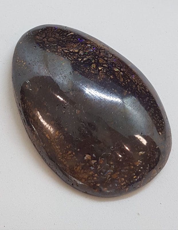 Polished Natural Koroit Boulder Opal - 112ct Large Egg-Shaped Oval Shape - Loose / Unset Stone